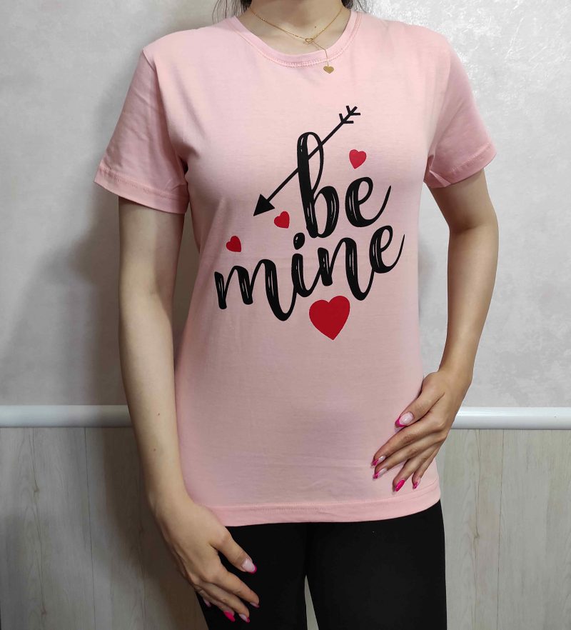 t shirt bemine01 model 800x882 - تیشرت زنانه طرح be mine کد 01