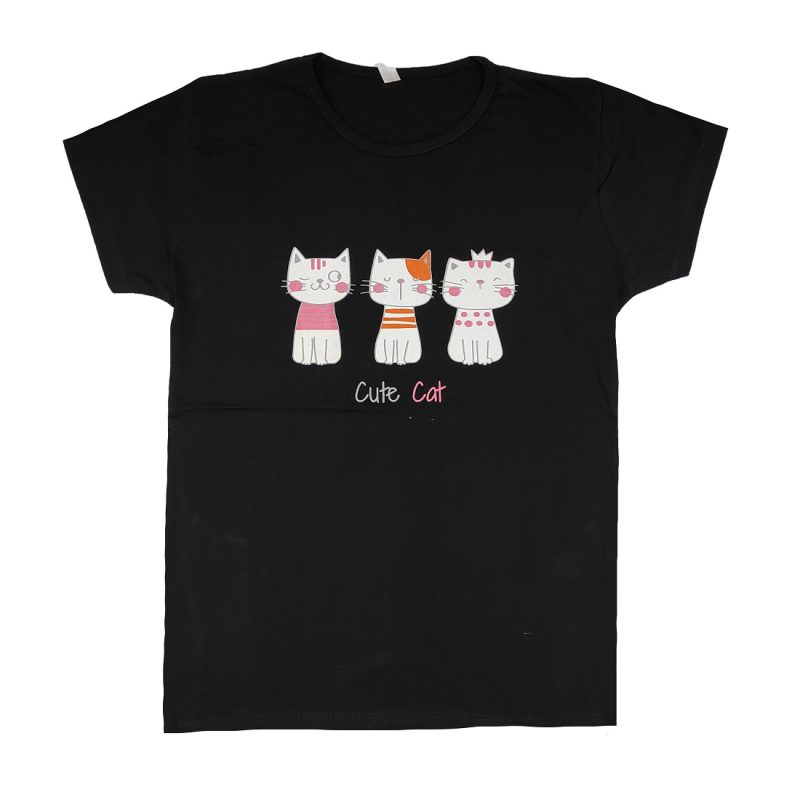 t shirt cutecat04 800x800 - تیشرت زنانه طرح cute cat