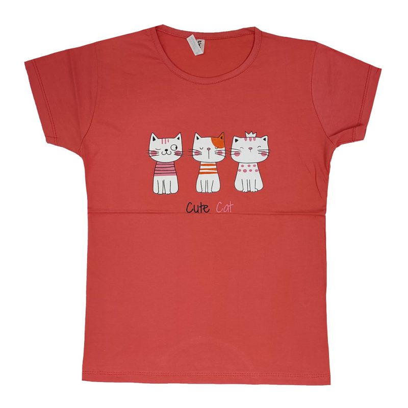 t shirt cutecat05 800x800 - تیشرت زنانه طرح cute cat