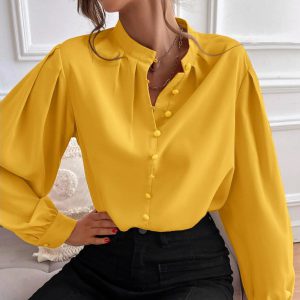 button up blouses 300x300 - مدل بلوز زنانه